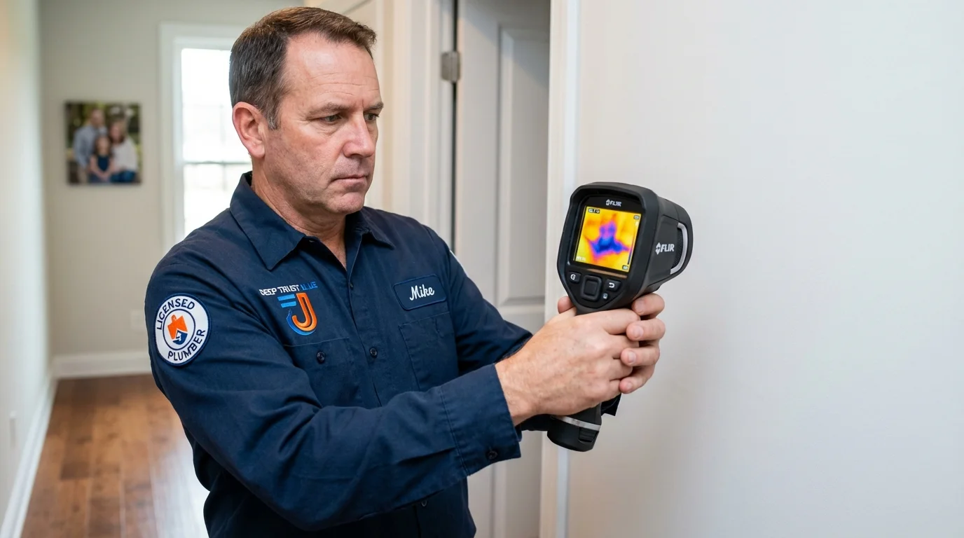 Thermal imaging leak detection by Johns Plumbing LLC in North Charleston